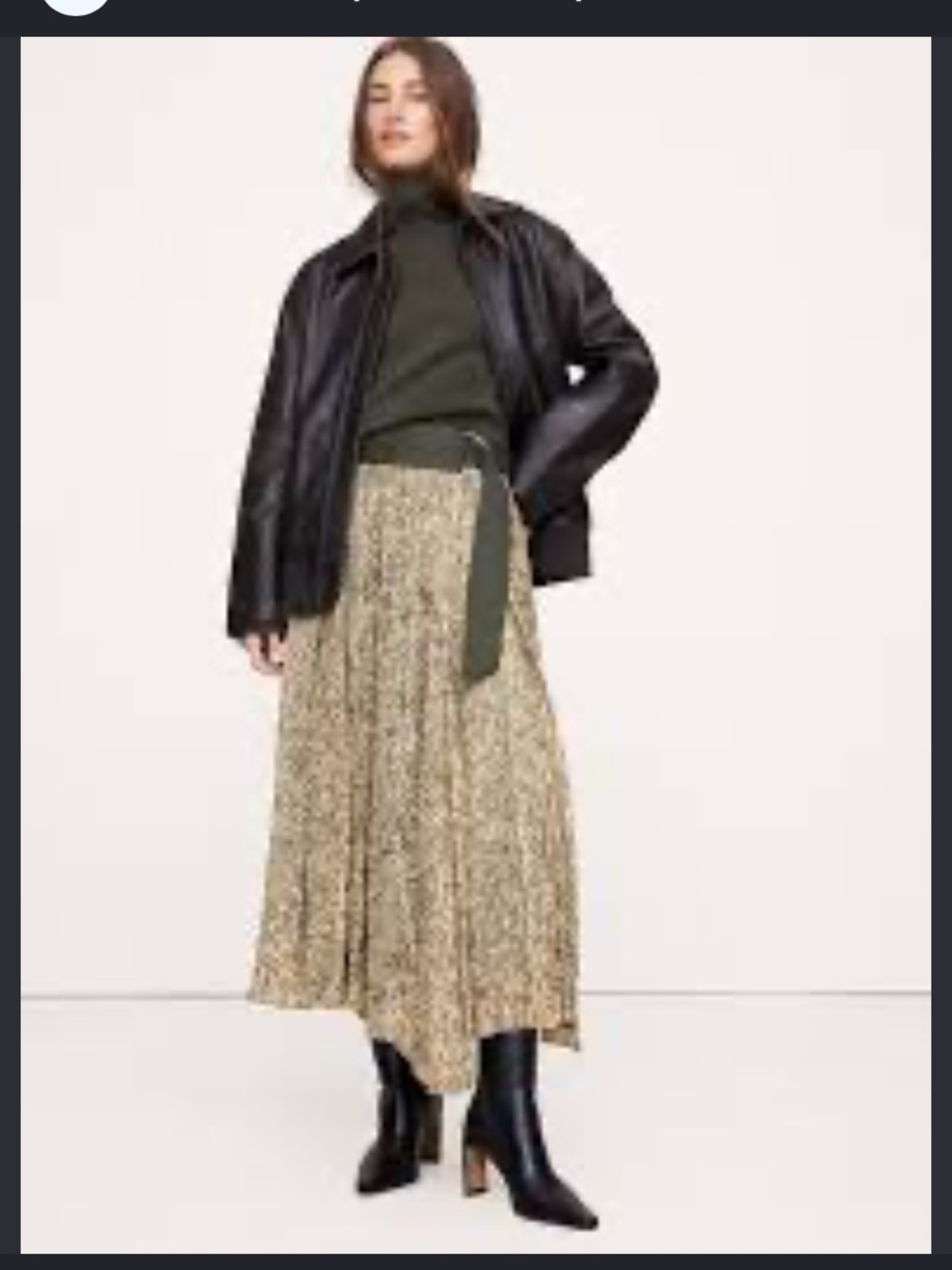 Banana Republic True Wrap Asymmetrical Midi Skirt Earth Tones Paisley M (FA25)